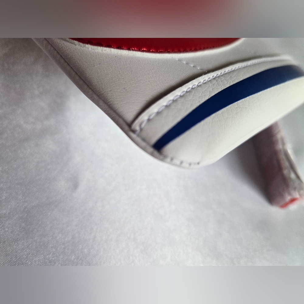 Nike Cortez Red and White Wristlet with Blue Trim - Picture 3 of 5